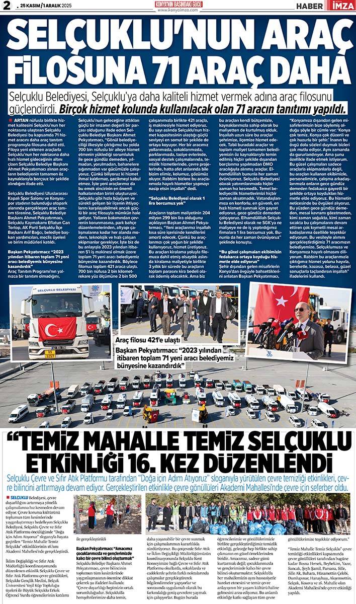 Konya İmza E-GAZETE (25 Kasım / 1 Aralık 2025) 2